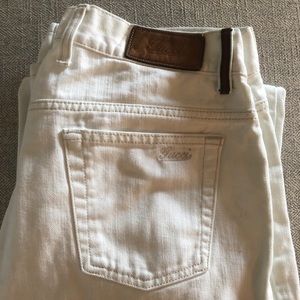 Men’s Authentic Gucci Jeans White Size 50